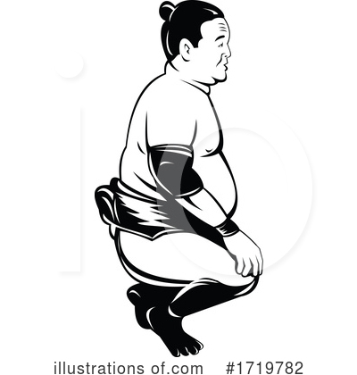 Sumo Wrestling Clipart #1719782 by patrimonio