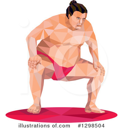 Sumo Wrestling Clipart #1298504 by patrimonio