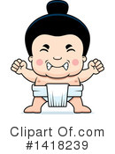 Sumo Wrestler Clipart #1418239 by Cory Thoman