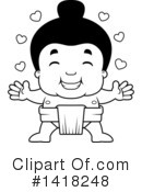 Sumo Wrestler Clipart #1418248 by Cory Thoman