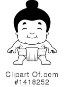 Sumo Wrestler Clipart #1418252 by Cory Thoman