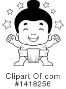 Sumo Wrestler Clipart #1418256 by Cory Thoman