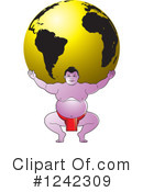 Sumo Wrestling Clipart #1242309 by Lal Perera