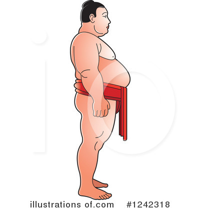 Royalty-Free (RF) Sumo Wrestling Clipart Illustration by Lal Perera - Stock Sample #1242318