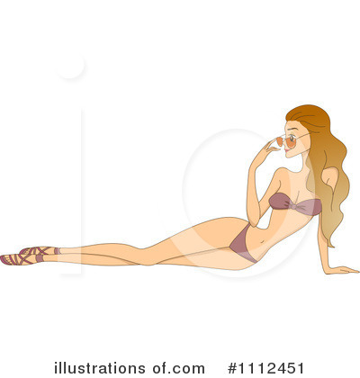 Sun Bathing Clipart #1112451 by BNP Design Studio