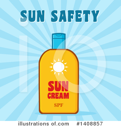 Royalty-Free (RF) Sun Block Clipart Illustration by Hit Toon - Stock Sample #1408857