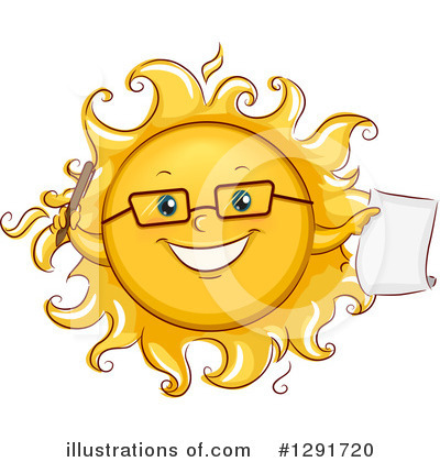 Sun Character Clipart #1291720 by BNP Design Studio