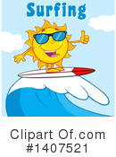 Sun Character Clipart #1407521 by Hit Toon
