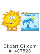 Sun Character Clipart #1407523 by Hit Toon