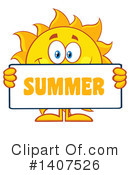 Sun Character Clipart #1407526 by Hit Toon
