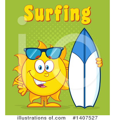 Royalty-Free (RF) Sun Character Clipart Illustration by Hit Toon - Stock Sample #1407527