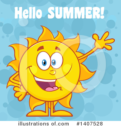 Royalty-Free (RF) Sun Character Clipart Illustration by Hit Toon - Stock Sample #1407528