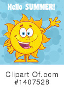 Sun Character Clipart #1407528 by Hit Toon