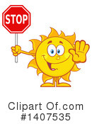 Sun Character Clipart #1407535 by Hit Toon
