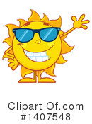 Sun Character Clipart #1407548 by Hit Toon