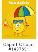 Sun Character Clipart #1407691 by Hit Toon