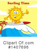 Sun Character Clipart #1407696 by Hit Toon