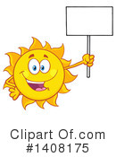 Sun Character Clipart #1408175 by Hit Toon