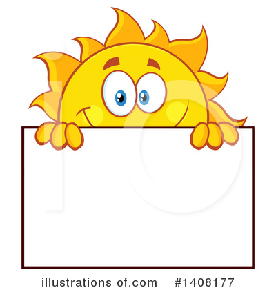 Royalty-Free (RF) Sun Character Clipart Illustration by Hit Toon - Stock Sample #1408177