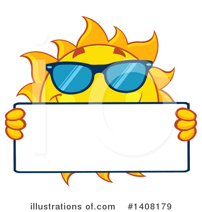 Royalty-Free (RF) Sun Character Clipart Illustration by Hit Toon - Stock Sample #1408179