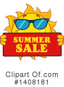Sun Character Clipart #1408181 by Hit Toon