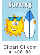 Sun Character Clipart #1408183 by Hit Toon