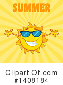 Sun Character Clipart #1408184 by Hit Toon