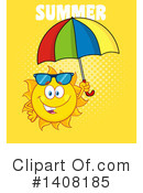 Sun Character Clipart #1408185 by Hit Toon