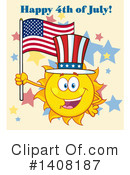 Sun Character Clipart #1408187 by Hit Toon