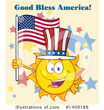 Royalty-Free (RF) Sun Character Clipart Illustration by Hit Toon - Stock Sample #1408188