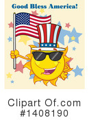 Sun Character Clipart #1408190 by Hit Toon