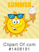 Sun Character Clipart #1408191 by Hit Toon