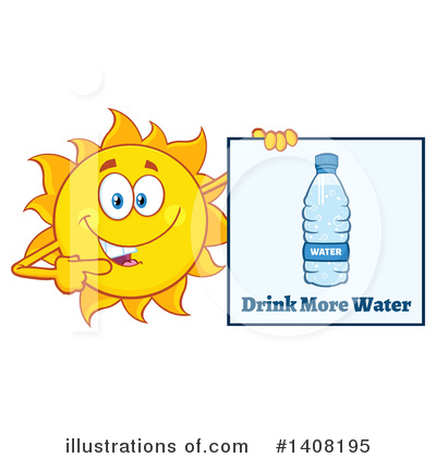 Water Bottle Clipart #1408195 by Hit Toon