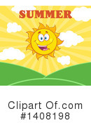 Sun Character Clipart #1408198 by Hit Toon