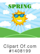 Sun Character Clipart #1408199 by Hit Toon