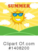 Sun Character Clipart #1408200 by Hit Toon