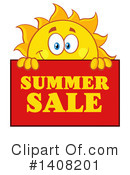 Sun Character Clipart #1408201 by Hit Toon