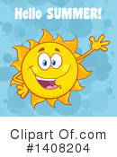 Sun Character Clipart #1408204 by Hit Toon