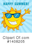 Sun Character Clipart #1408205 by Hit Toon