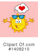Sun Character Clipart #1408210 by Hit Toon