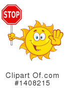 Sun Character Clipart #1408215 by Hit Toon