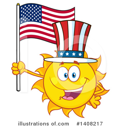 Royalty-Free (RF) Sun Character Clipart Illustration by Hit Toon - Stock Sample #1408217