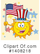 Sun Character Clipart #1408218 by Hit Toon