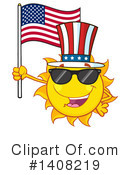 Sun Character Clipart #1408219 by Hit Toon
