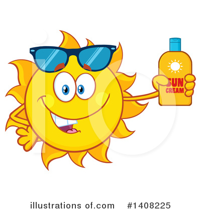 Sunblock Clipart #1408225 by Hit Toon
