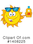 Sun Character Clipart #1408225 by Hit Toon