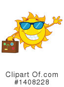 Sun Character Clipart #1408228 by Hit Toon