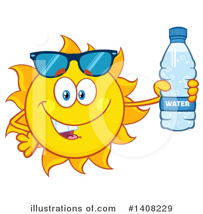 Water Bottle Clipart #1408229 by Hit Toon