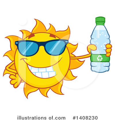 Water Bottle Clipart #1408230 by Hit Toon