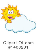 Sun Character Clipart #1408231 by Hit Toon